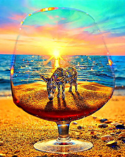 Sunset in a wine glass