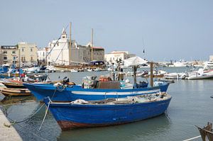 Bateaux de pêche dans le port de Trani