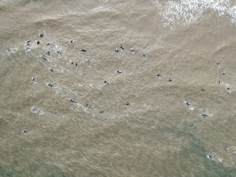 Triathlon in Zandvoort van Marco Bakker