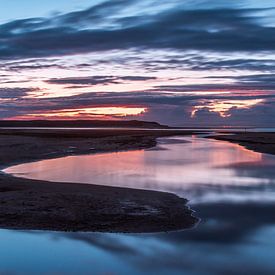 Reflections by sunset van Harald Harms