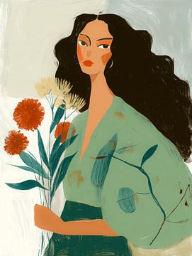 Bloemenstilte – Vrouwelijke Kracht in Lijnen en Kleur van But First Framing