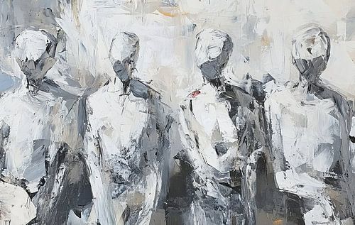 Figures abstraites en gris