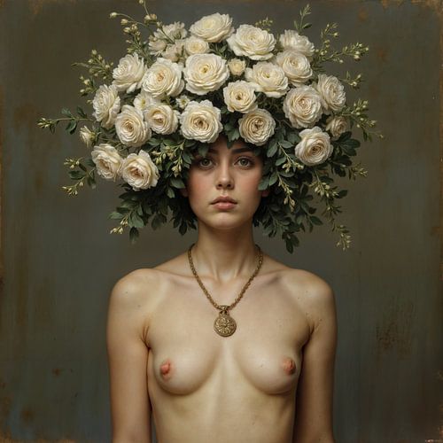 Woman with Bouquet