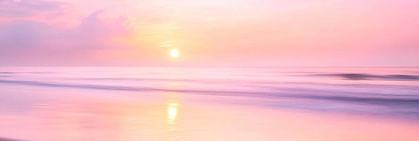 Gentle sunrise by the sea by Poster Art Shop