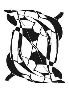 Expressionistischer Akt inspiriert von Matisse BW