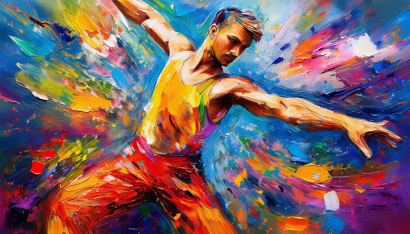 Danse avec des couleurs artificielles par Mustafa Kurnaz