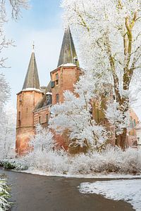 Broederpoort in Kampen in Overijssel im Winter von Sjoerd van der Wal Fotografie