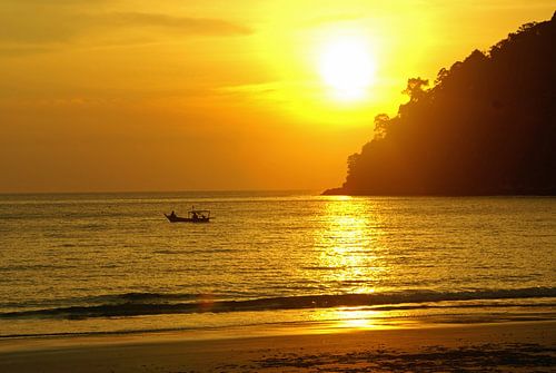 Zonsondergang in Maleisië