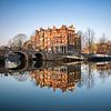 Amsterdam, Grachtenhäuser aus dem 17. Jahrhundert, Brouwersgracht. von Frans Lemmens