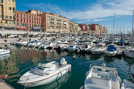 Nice France Port Lympia Harbour. by Richard Wareham