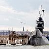 Duikboot bij NDSM-werf Amsterdam, met meeuwen van Remke Spijkers