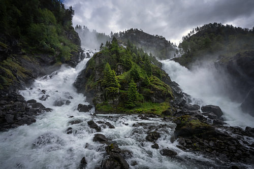 Låtefossen, Norwegen
