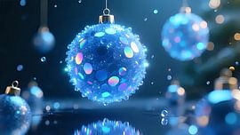 Royal blue bokeh by Jean Pierre