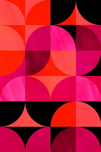 Modern Scandinavisch Bauhaus Abstractie Geometrisch Neon