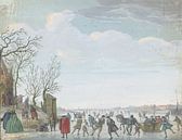 Winter landscape with ice cream, Louis Chalon, by Marieke de Koning thumbnail