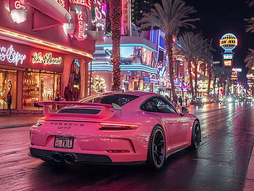 Pink Porsche in Las Vegas