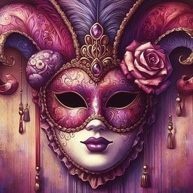 Venezianische Maske von Nicolette Vermeulen