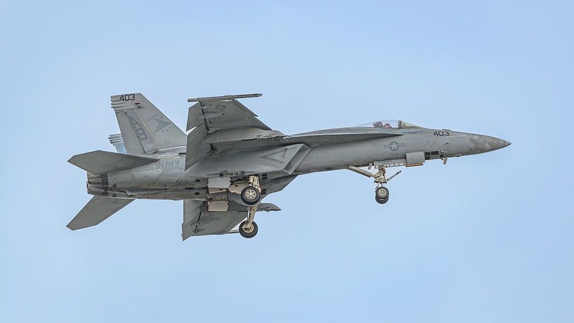 U.S. Navy Boeing F/A-18E Super Hornet. by Jaap van den Berg