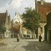 Eine Straßenszene in Amsterdam - Adrianus Eversen von Mooie Meesters