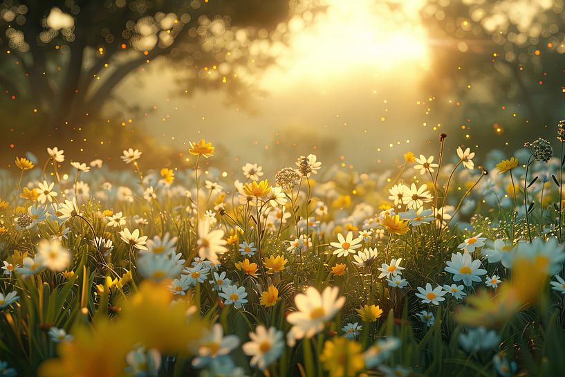 fleurs au printemps par Egon Zitter