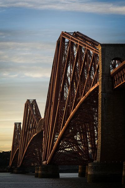 Steel bridge in evening light by Theo Felten