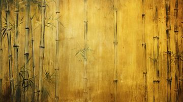 Grungy Bamboo Jungle #VII van Studio XII