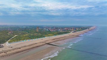 Domburg gefotografeerd vanuit de lucht van Romina Spiess