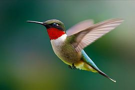 Purple-throated Nymph (Lampornis calolaemus), male
