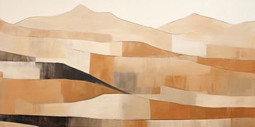 Paysage abstrait de colline #13 sur Bert Nijholt