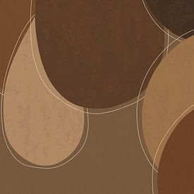 Brown Abstract Shapes by Gypsy Galleria