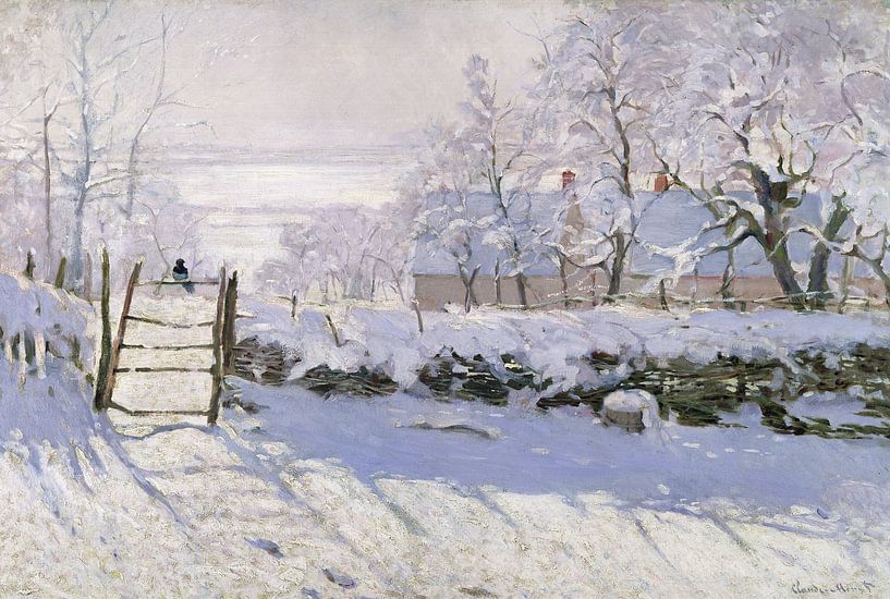 La pie, Claude Monet par Bridgeman Masters