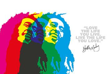 Bob Marley Quote van Harry Hadders
