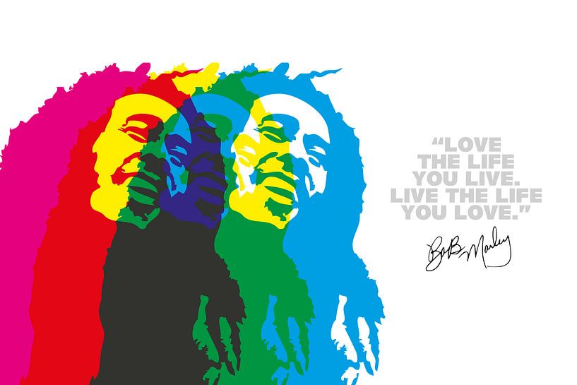 Bob Marley Quote van Harry Hadders