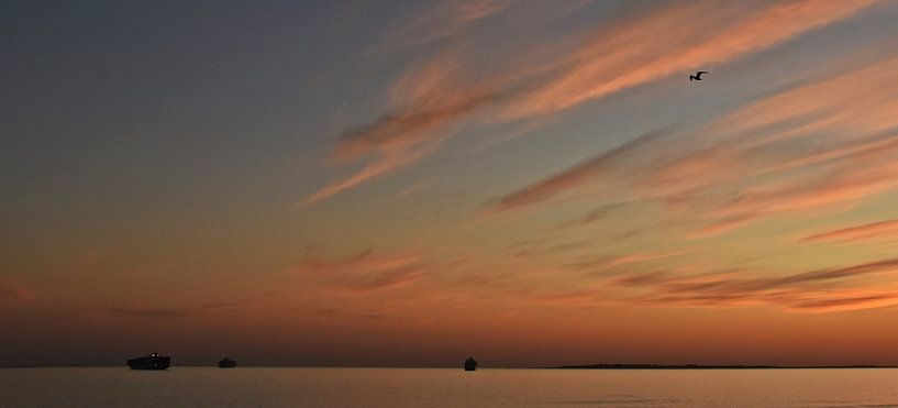 ein wunderschöner Sonnenuntergang vom Blouberg Strand aus von Werner Lehmann