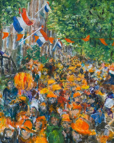 Koningsdag 2022 feest in Amsterdam van Paul Nieuwendijk