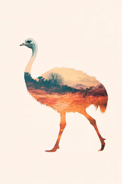 Woestijnboeket bij zonsondergang van Poster Art Shop