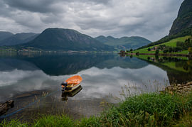 Boat in Norwegian waters