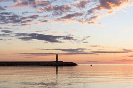 Zonsondergang aan de Spaanse kust