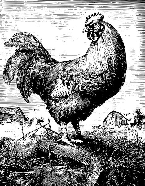 Altes holländisches Huhn von Lens Design Studio