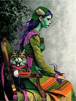 The guardian on the armchair