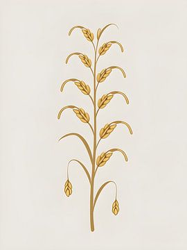 Tige d'avoine dorée sur Giandra Safaraz