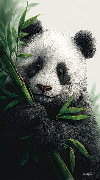 Pandabär / Pandabär von Gelissen Artworks