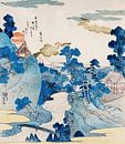 Een avondvullende blik op Fuji door Utagawa Kuniyoshi, traditionele Japanse ukiyo-e van Dina Dankers thumbnail