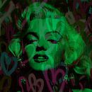 Marilyn Monroe Green Love Pop Art Pur von Felix von Altersheim Miniaturansicht