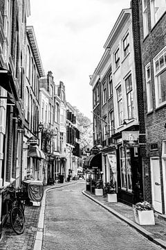 Inner city of The Hague Netherlands Black and White by Hendrik-Jan Kornelis