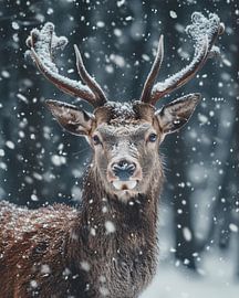 Deer in winter