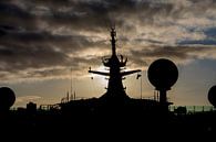 Navigator of the Seas bij zonsondergang von Gertjan koster Miniaturansicht