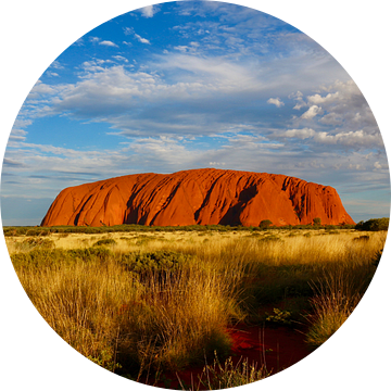 Zonsondergang Uluru (Ayers Rock) Australie van Laura Krol