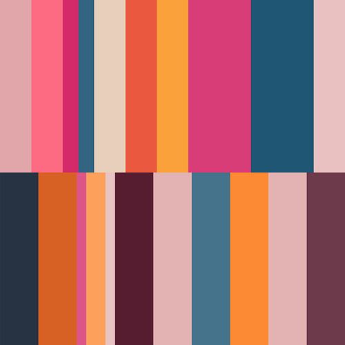 Moderne abstracte minimalistische geometrische kunst in heldere pastelkleuren I