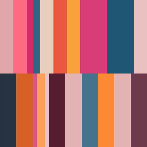 Moderne abstrakte minimalistische geometrische Kunst in hellen Pastellfarben I von Dina Dankers